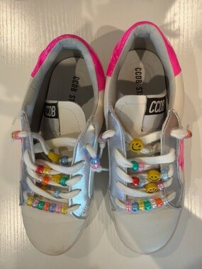Golden Goose Style Sneakers w/ Beaded Laces – Size 37 (US 6–6.5)